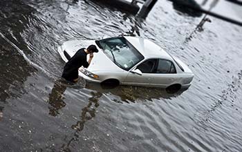 Flooded Car